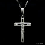 Load image into Gallery viewer, Platinum Jesus Christ Cross Pendant JL PT P 374
