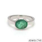 Load image into Gallery viewer, Platinum Ring with Emerald JL PT Emerald
