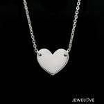 Load image into Gallery viewer, Platinum Heart Pendant with Chain JL PT P 368
