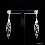 Load image into Gallery viewer, Platinum Rose Gold Diamond Earrings for Women JL PT E 347
