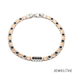 Load image into Gallery viewer, Platinum &amp; Rose Gold Bracelet for Men JL PTB 1335
