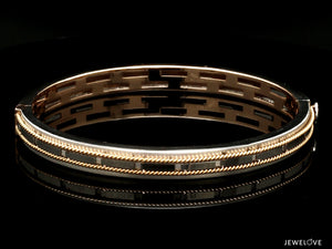 Men of Platinum| 7mm Platinum & Rose Gold Bracelet for Men JL PTB 1215   Jewelove.US