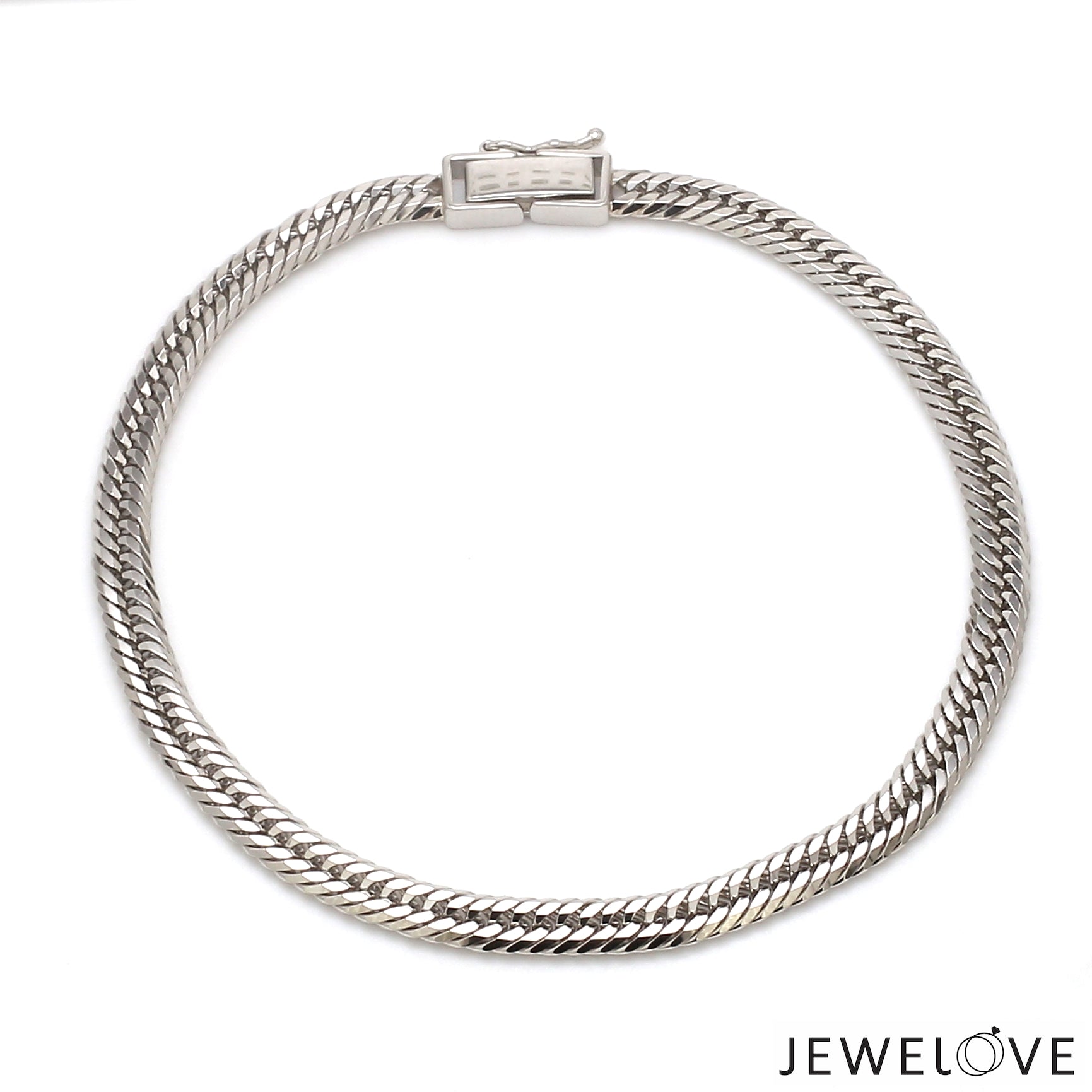 4.5mm Japanese Platinum Cuban Bracelet for Men JL PTB 1176