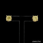 Load image into Gallery viewer, 18K Yellow Gold Earrings with Natural Fancy Intense Yellow Diamonds JL AU E 101
