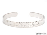 Load image into Gallery viewer, Open Hammered Platinum Kada for Men JL PTB 776-A
