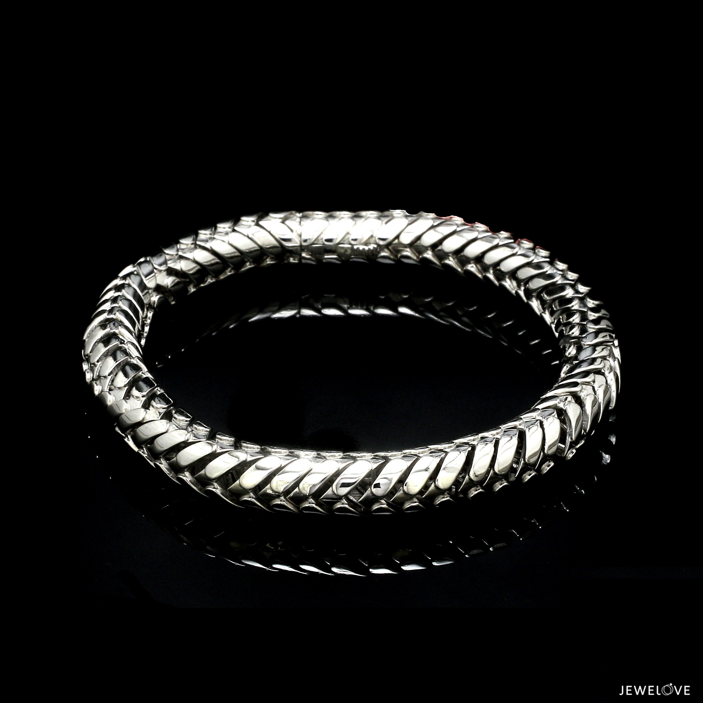 Men of Platinum |  7.75mm Heavy Bracelet for Men JL PTB 1306