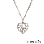 Load image into Gallery viewer, Evara Platinum Diamonds Heart Pendant JL PT P 328   Jewelove.US
