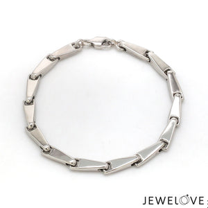 4.5mm Platinum Light Weight Bracelet for Men JL PTB 1301