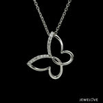 Load image into Gallery viewer, Platinum Butterfly Pendant with Diamonds for Women JL PT P 1241   Jewelove.US
