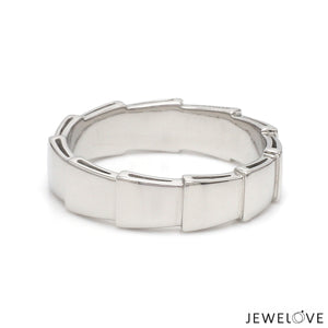 Plain Platinum Ring for Men JL PT 1392