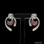 Load image into Gallery viewer, Platinum Ruby Earrings for Women JL PT E NL8636R   Jewelove.US
