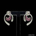 Load image into Gallery viewer, Platinum Ruby Earrings for Women JL PT E NL8636R
