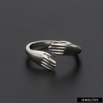 Load image into Gallery viewer, Platinum Hug Unisex Ring JL PT 938   Jewelove.US
