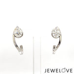 Load image into Gallery viewer, 2-Carat Lab Grown Solitaire Platinum Earrings JL PT E LG-373
