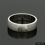 Load image into Gallery viewer, Fingerprints Heart Platinum Love Bands Couple Rings JL PT 1405
