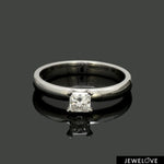 Load image into Gallery viewer, 1 to 5 Carat Princess Cut Lab Grown Solitaire Platinum Engagement Ring JL PT RS PR LG-123
