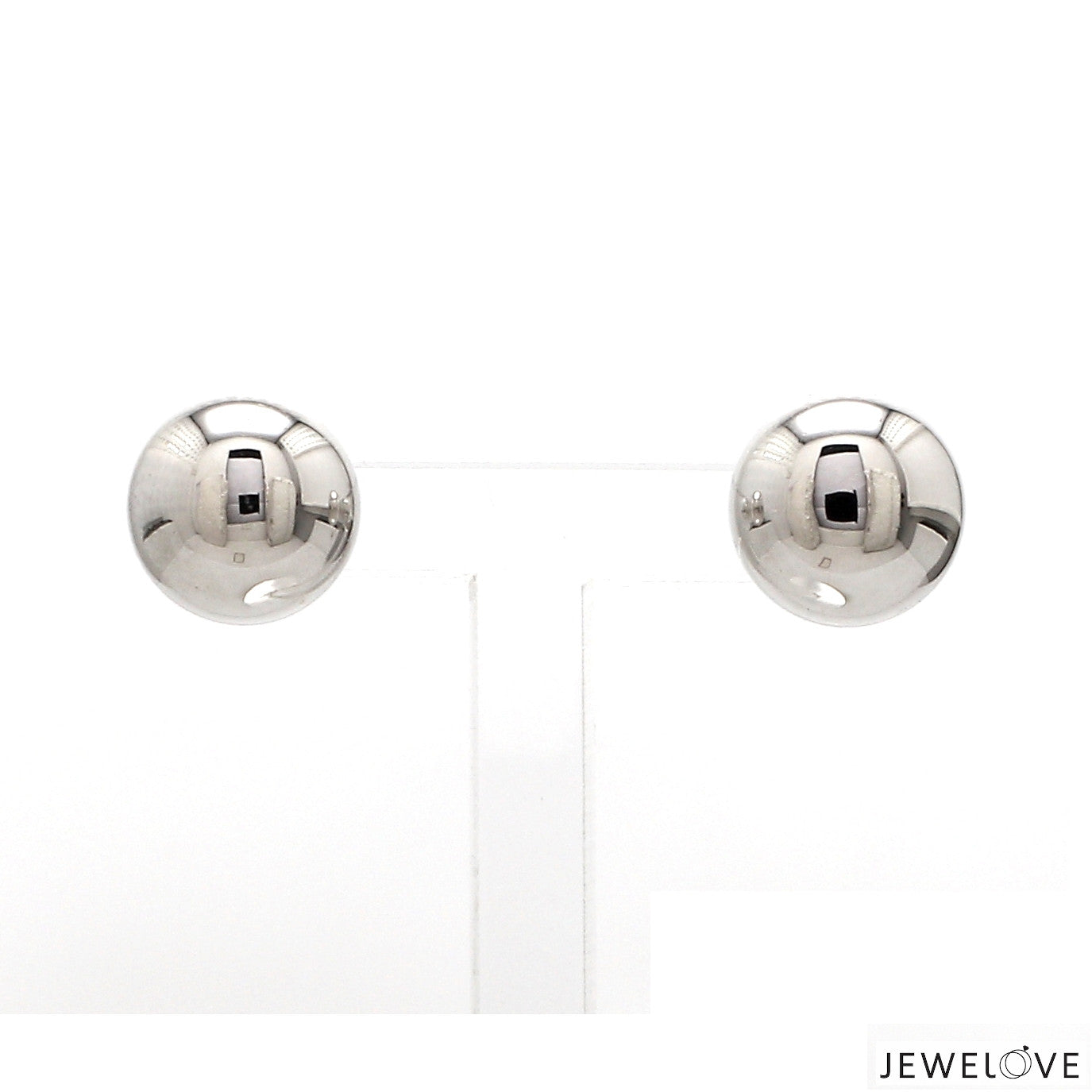 9.5mm Platinum Ball Earrings Studs JL PT E 187-B