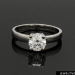 Load image into Gallery viewer, 1.5-Carat Lab Solitaire Grown Platinum Engagement Ring JL PT LG-1442-A
