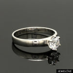 Load image into Gallery viewer, Classic 6 Prong Solitaire Ring made in Platinum SKU 0011
