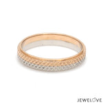 Load image into Gallery viewer, Platinum Love Bands with Rose Gold Ring JL PT 1406
