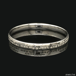 Platinum Engraved Baby Kada for Men JL PTB 1289