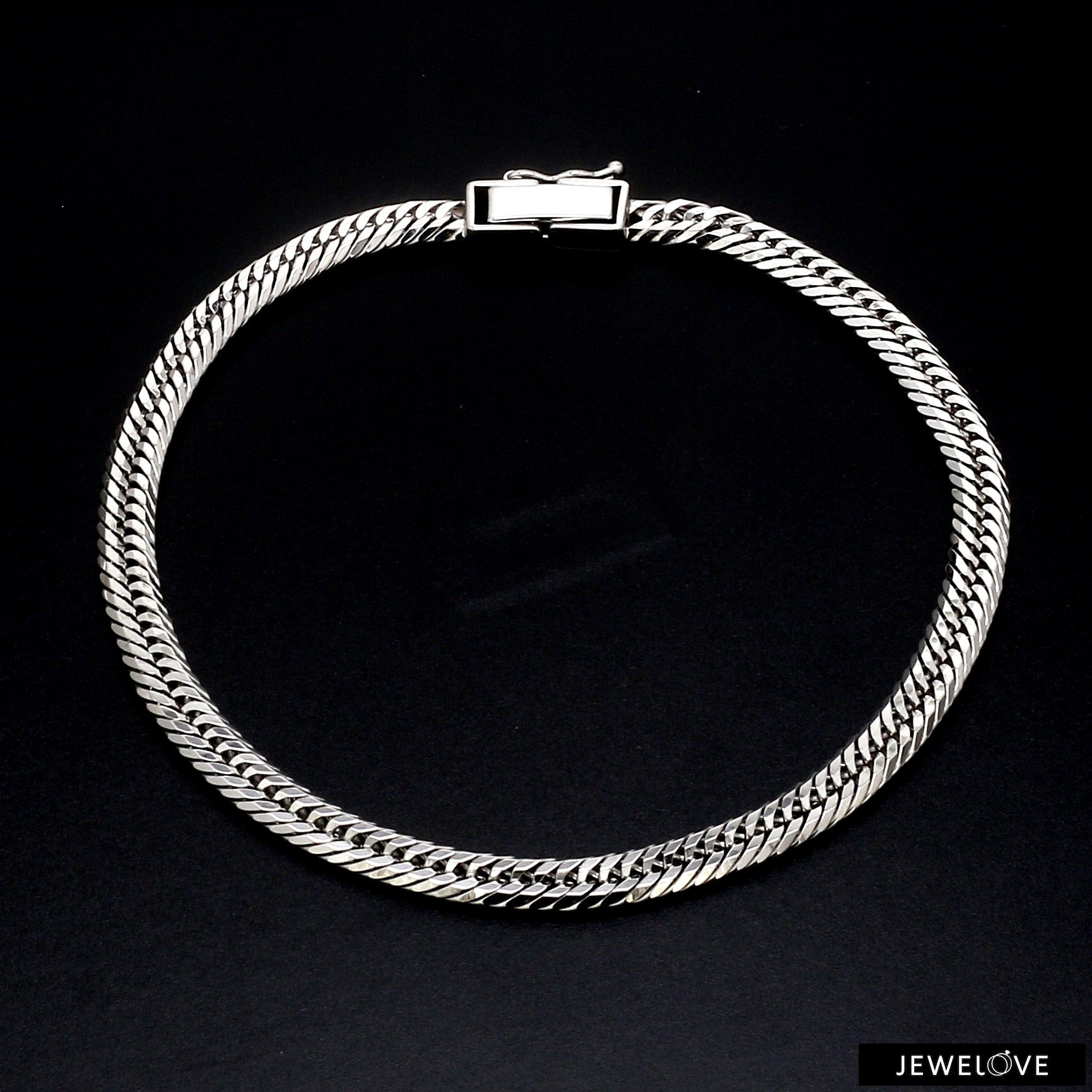 4.5mm Japanese Platinum Cuban Bracelet for Men JL PTB 1176