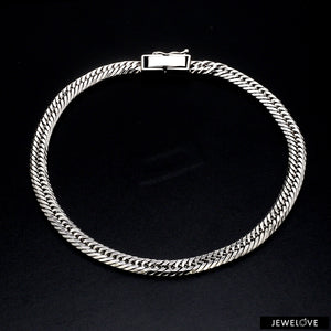 4.5mm Japanese Platinum Cuban Bracelet for Men JL PTB 1176   Jewelove.US