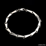 Load image into Gallery viewer, 4.5mm Platinum Light Weight Bracelet for Men JL PTB 1301
