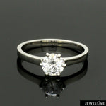 Load image into Gallery viewer, 1-Carat Lab Grown Solitaire Classic 6 Prong Ring made in Platinum JL PT LG 0012

