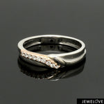 Load image into Gallery viewer, Platinum Love Bands with Rose Gold &amp; Diamonds JL PT 1438
