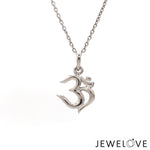 Load image into Gallery viewer, Plain Platinum Om Pendant JL PT OM-1   Jewelove.US
