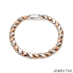 Load image into Gallery viewer, 6.5mm Platinum &amp; Gold Bracelet for Men JL PTB 641-RG-A
