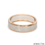 Load image into Gallery viewer, Platinum Love Bands with Rose Gold Ring JL PT 1408
