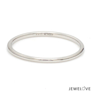 Classic 1.25mm Platinum Wedding Ring for Women SJ PTO 222-A