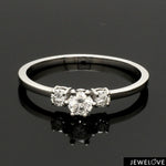 Load image into Gallery viewer, 30-Pointer Solitaire Diamond Accents Platinum Ring JL PT 1229-D
