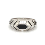 Load image into Gallery viewer, Platinum Ring with Black Enamel for Men JL PT 1310   Jewelove.US
