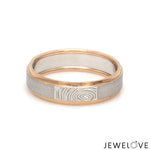 Load image into Gallery viewer, Platinum Love Bands with Rose Gold Ring JL PT 1408
