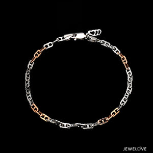 Japanese Platinum & Rose gold Links Bracelet JL PTB 1263   Jewelove.US