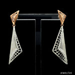 Load image into Gallery viewer, Evara Platinum Rose Gold Diamonds Earrings for Women JL PT E 311   Jewelove.US
