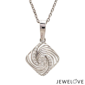 Platinum with Diamond Pendant for Women JL PT P 2453   Jewelove.US