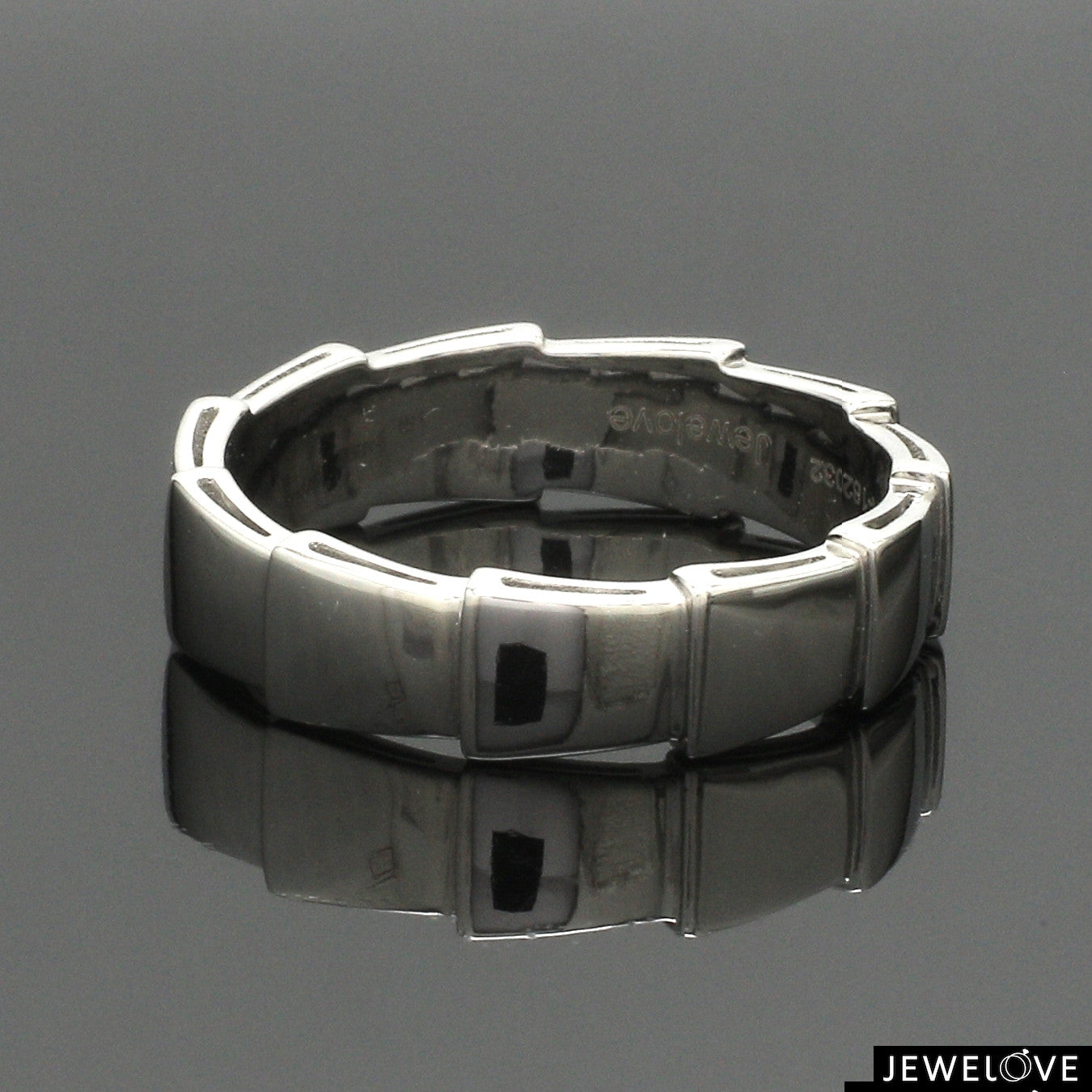 Plain Platinum Ring for Men JL PT 1392