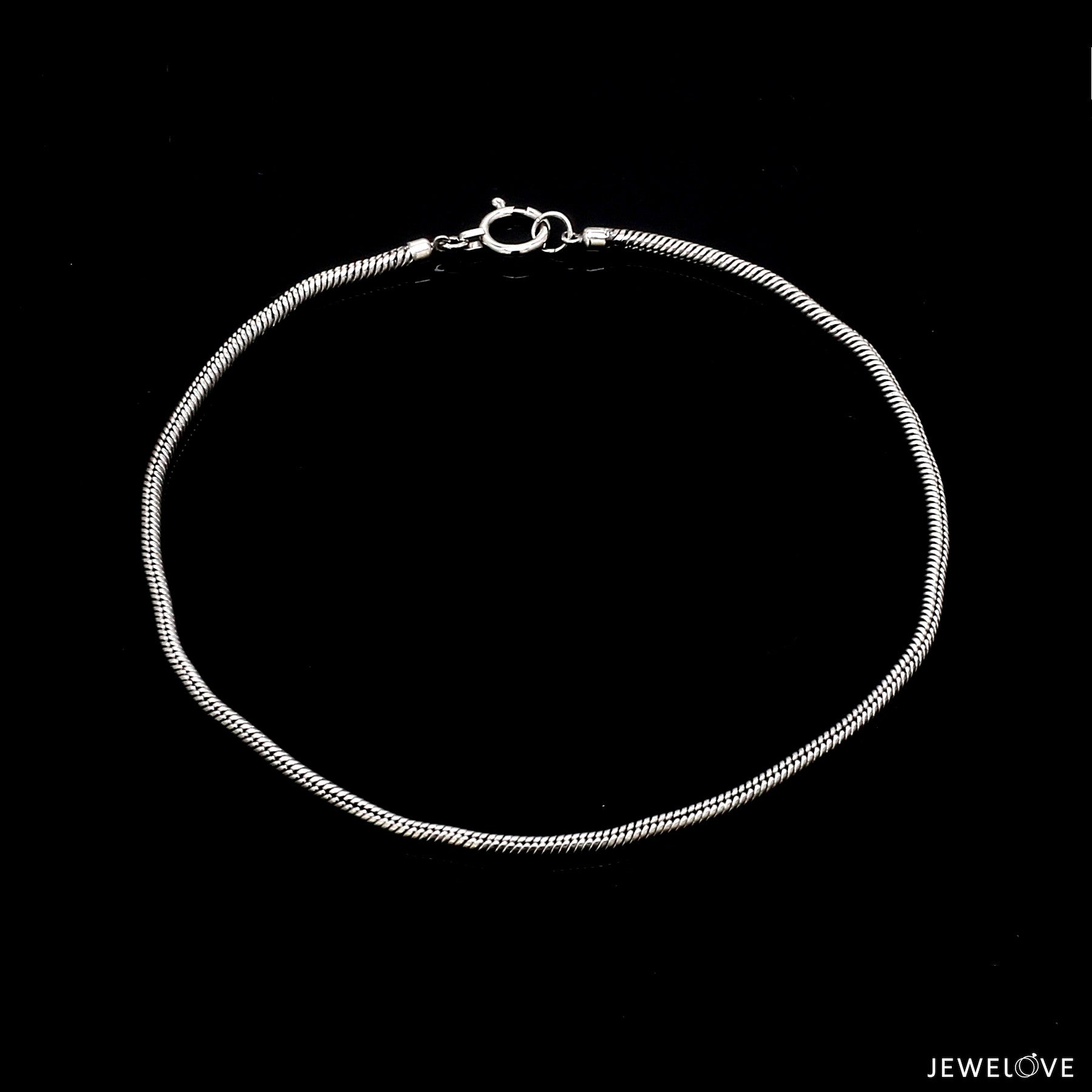 1.75mm Japanese Platinum Round Snake Bracelet JL PTB 1291