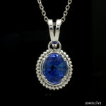 Load image into Gallery viewer, Designer Platinum Pendant with Blue Sapphire JL PT P 321   Jewelove.US
