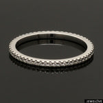 Load image into Gallery viewer, Thin Half Eternity Diamond Ring in Platinum JL PT 284-A
