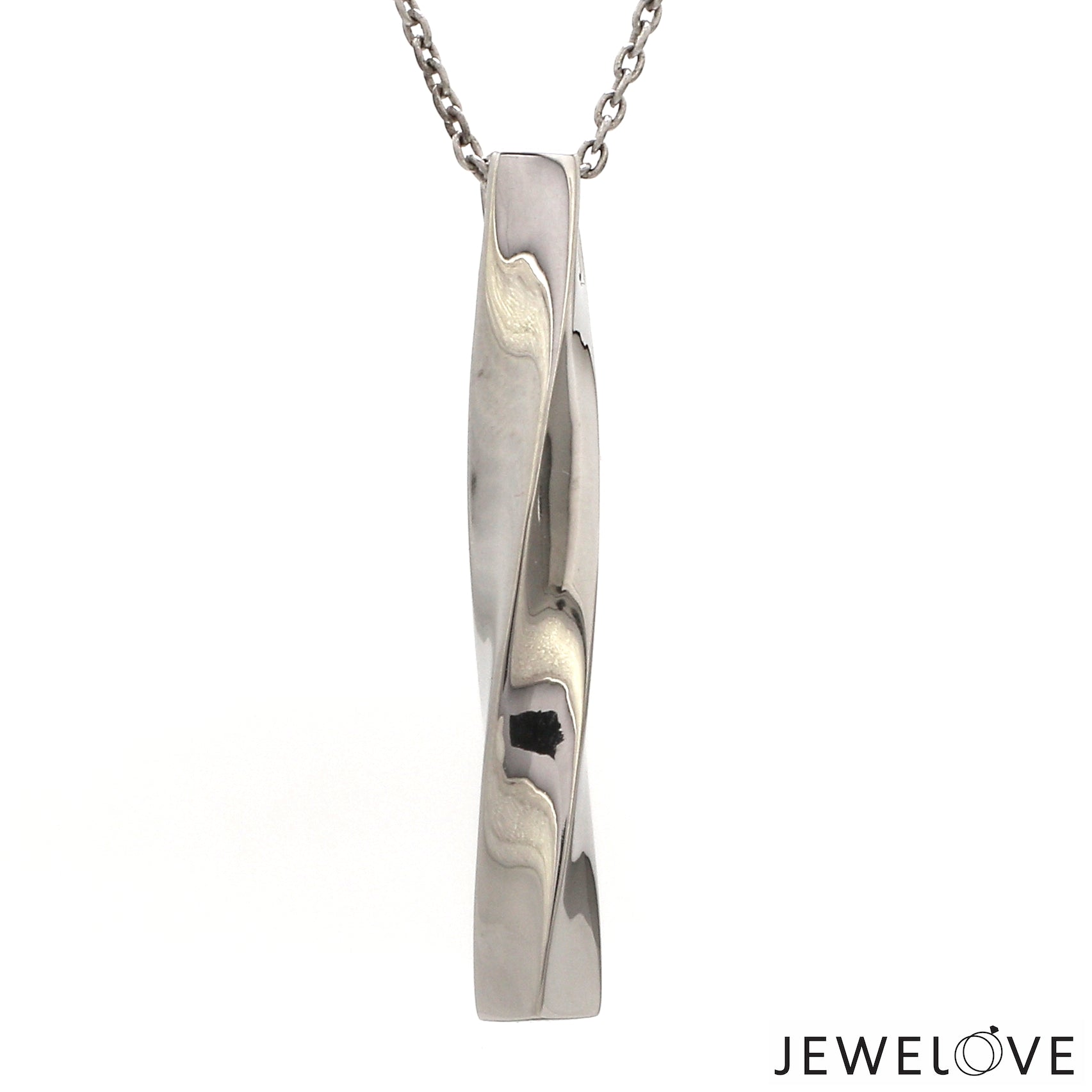 Plain Platinum Twisted Pendant JL PT P 364