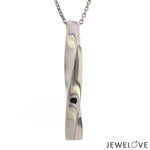 Load image into Gallery viewer, Plain Platinum Twisted Pendant JL PT P 364
