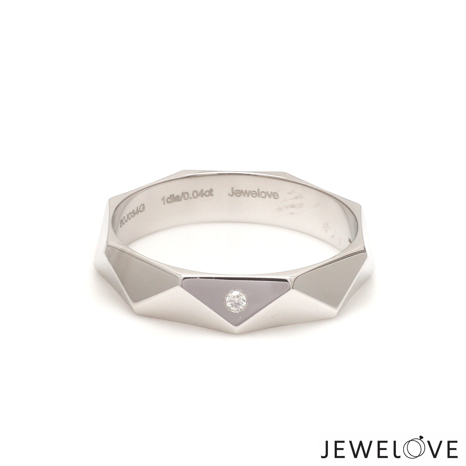 Poles Apart Designer Platinum Couple Rings with Diamonds JL PT 957   Jewelove.US