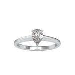 Load image into Gallery viewer, Pear Diamond Solitaire Engagement Ring for Women Crafted in Platinum JL PT US-0006   Jewelove.US
