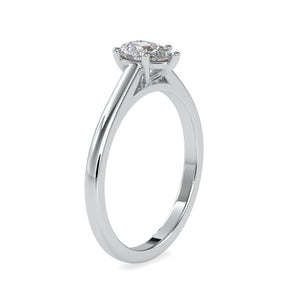 Pear Diamond Solitaire Engagement Ring for Women Crafted in Platinum JL PT US-0006   Jewelove.US