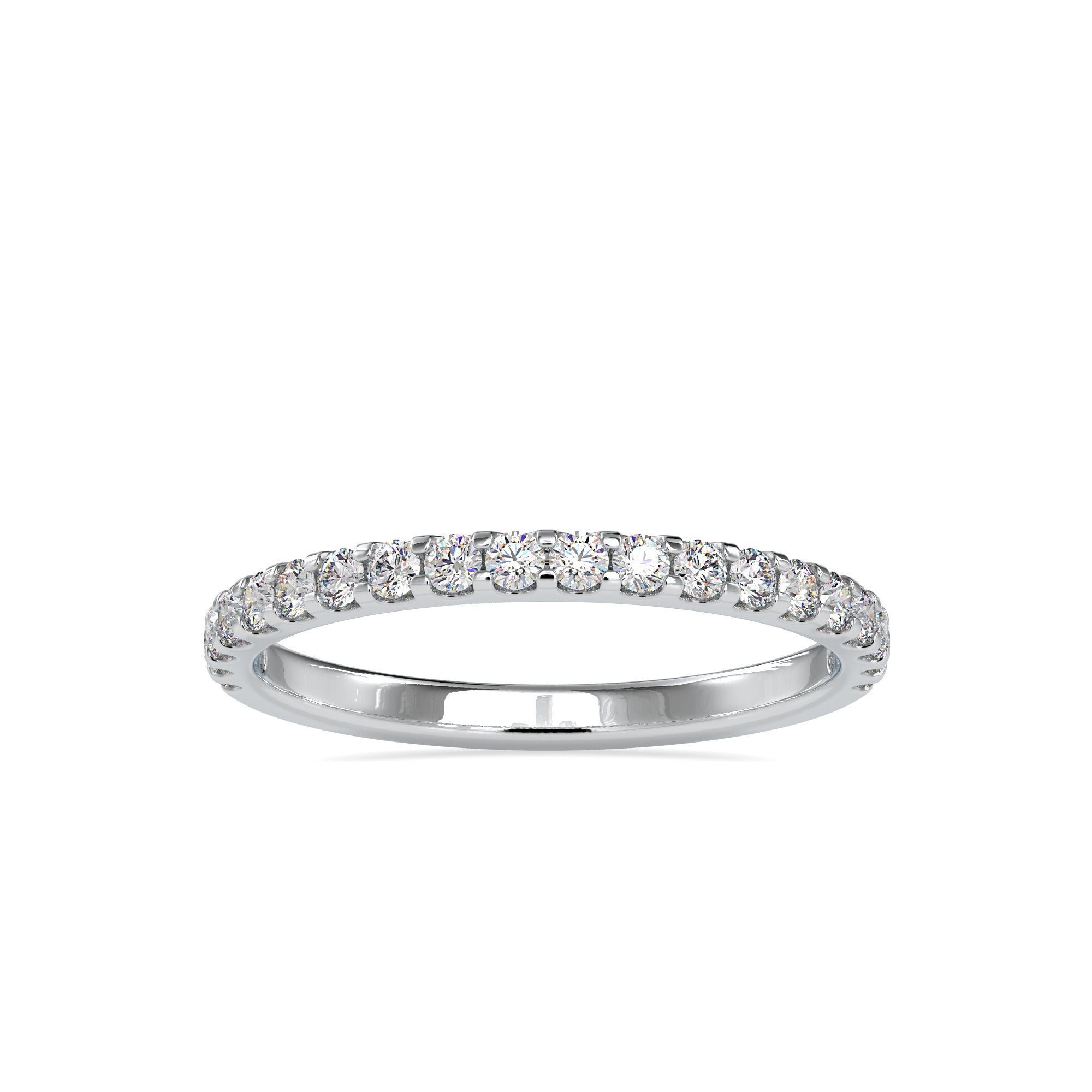 2-Pointer 3/4 Diamond Eternity Ring in Platinum JL PT US-0007  VVS-GH Jewelove